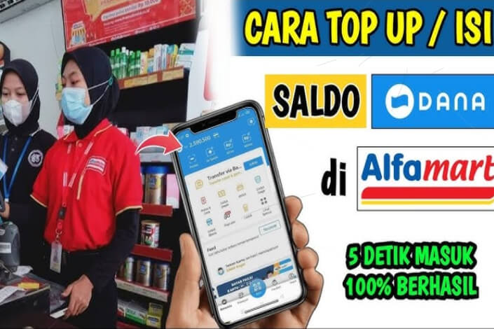 Cara Top Up DANA di Alfamart